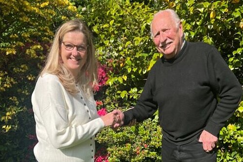 Nicola McLaren with Chas Pearce