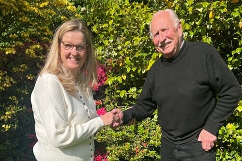 Nicola McLaren with Chas Pearce
