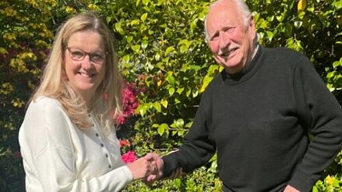 Nicola McLaren with Chas Pearce